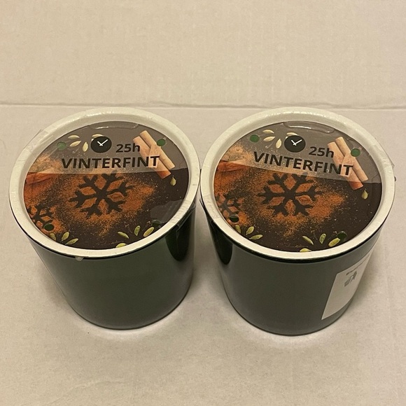 IKEA Vinterfint Bundle of 2 25H Scented Candles in Glass Spiced Delight - Picture 3 of 6